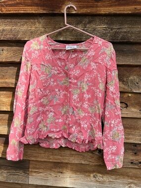 Vintage Zoe made in USA top button down